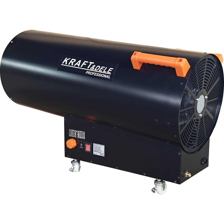 Gázfűtés 100 kW, Kraft, beépített termosztát, 790x325x510mm, ipari használatra