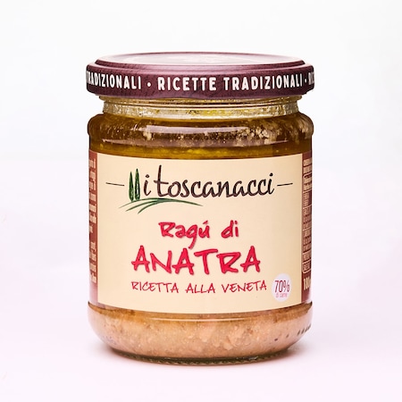 Pishe Ragu Sos de paste Ragu de rata Toscanacci 180gr, carne de rata 60%, fara ...
