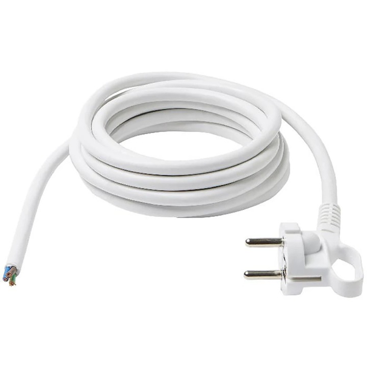 Cablu de schimb Diall H05VV-F, 3m, alb