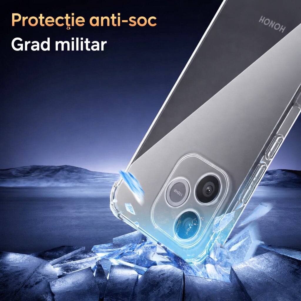 Husa Anti soc, transparenta compatibila cu Honor 600 Lite