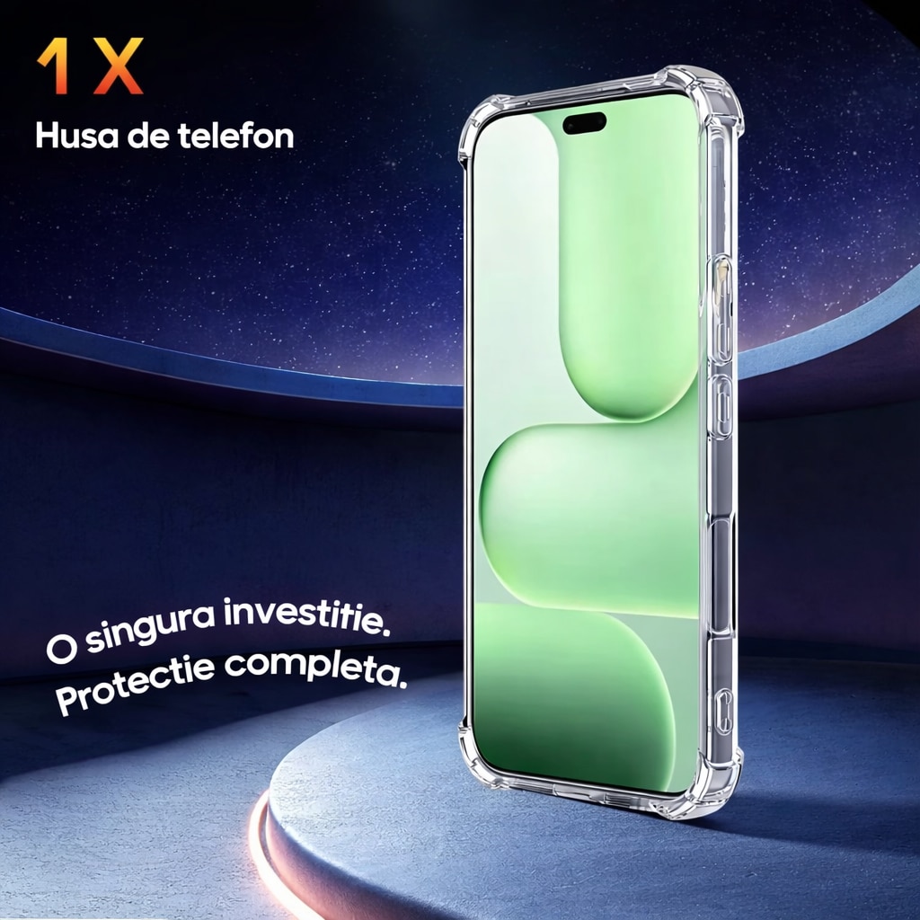 Husa Anti soc, transparenta compatibila cu Honor 600 Lite