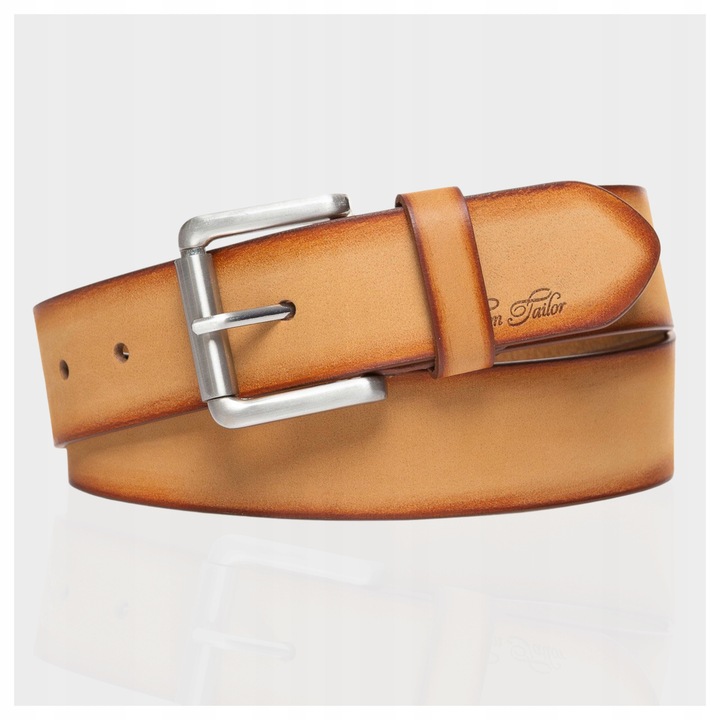 Férfi öv, Tom Tailor, 110 cm, valódi bőr, barna