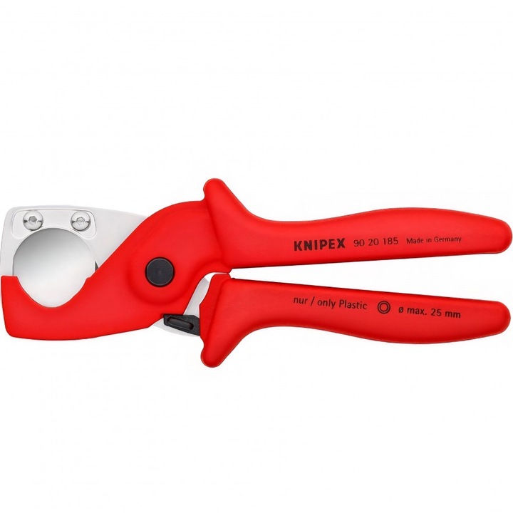 Cleste cutter Knipex 90 20 185, 185 mm, taiere precisa plastic, manere ranforsate