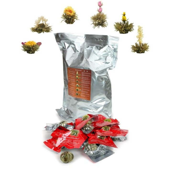 Чай Creano ErbluhTee, балансиран, 6 сорта, бял, 36 топчета, индивидуално опаковани