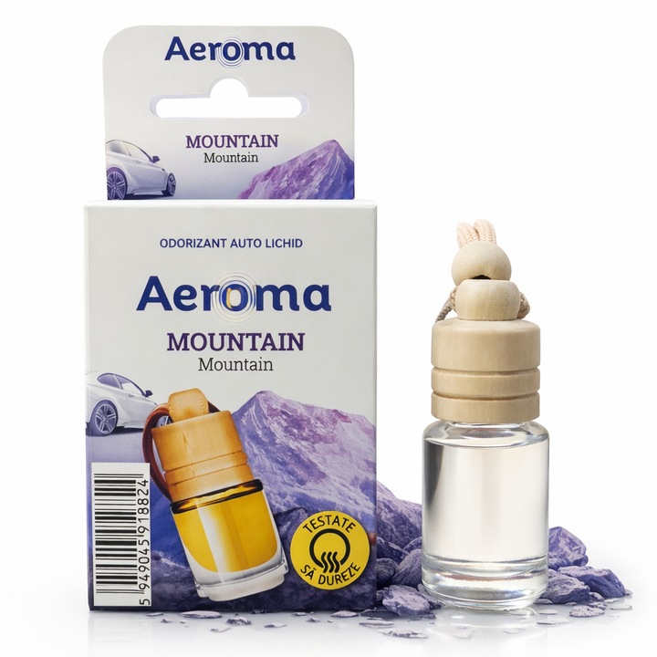Odorizant auto lichid Aeroma, Mountain, 6 ml – parfum fresh inspirat de aerul de munte