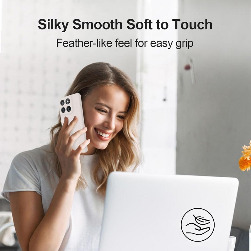 Carcasa compatibil cu Motorola Moto Edge 70 Fusion, silicon, ultra subtire, rezistenta la socuri, Bej