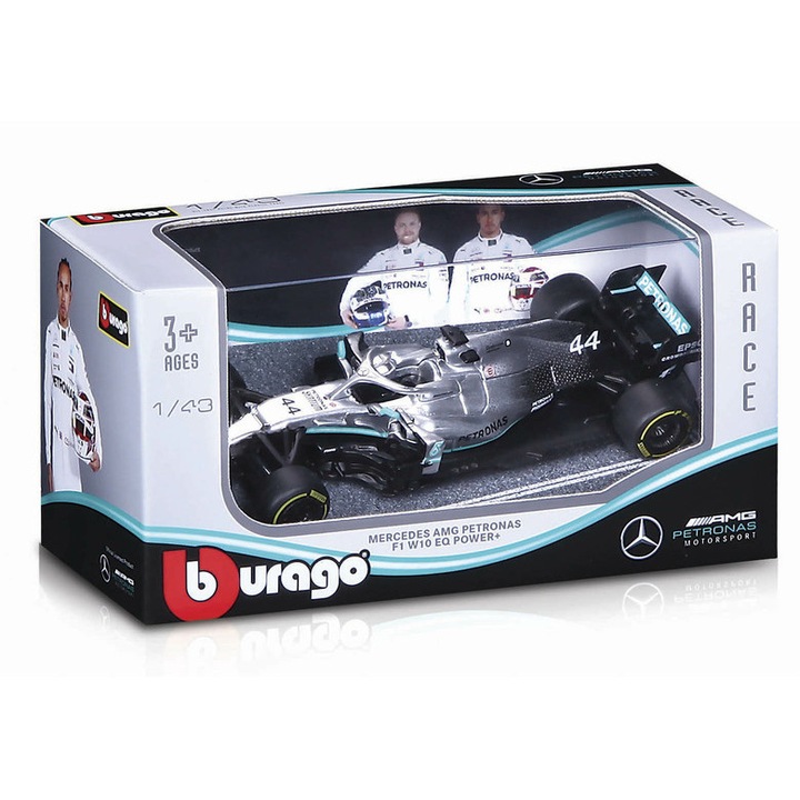 Masina de curse Bburago - 2019 Mercedes F1, 1:43