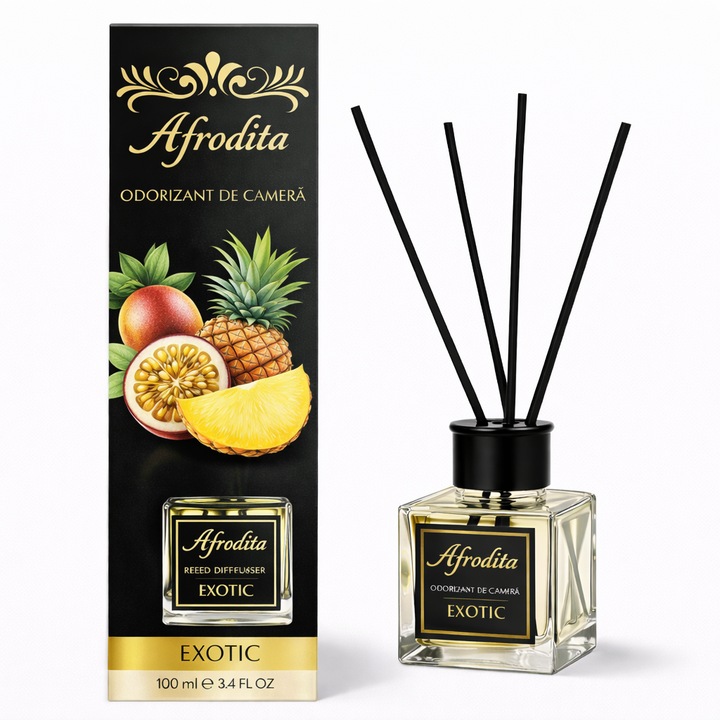 Szobaillatosító pálcikákkal, Afrodita, Exotic, 100 ml