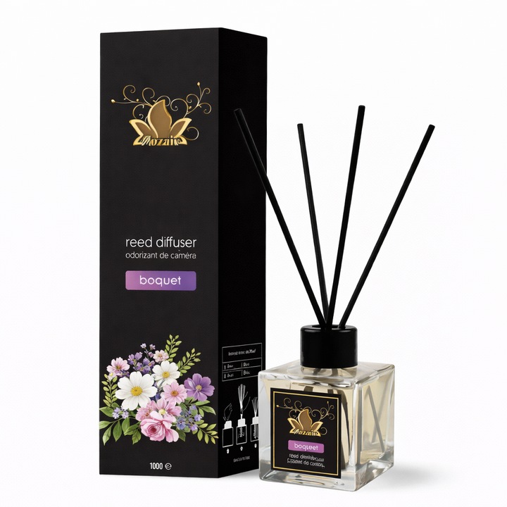 Szobaillatosító pálcikákkal, Mozaic, Bouquet, 100 ml