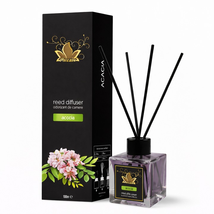 Szobaillatosító pálcikákkal, Mozaic, Akác, 100 ml