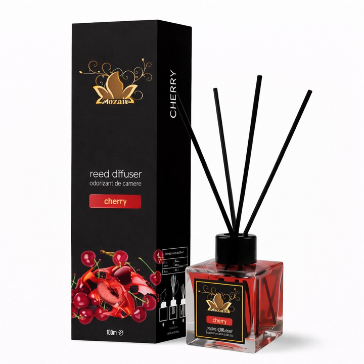 Szobaillatosító pálcikákkal, Mozaic, Cherry, 100 ml
