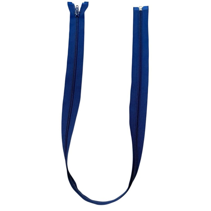 Fermoar detasabil spiralat 5mm, 80 cm, Albastru