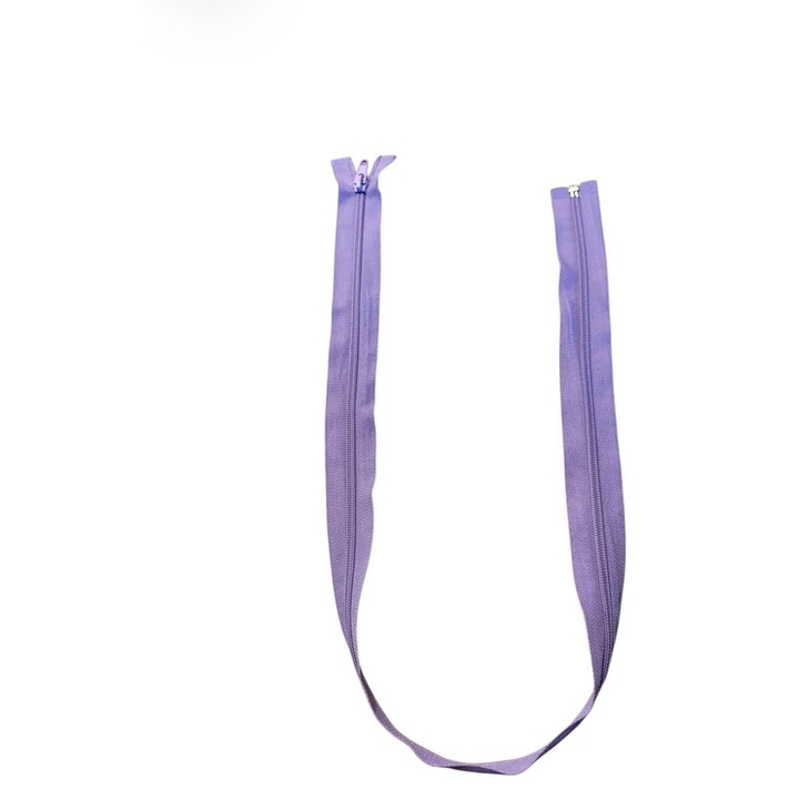 Fermoar detasabil spiralat 5mm, 80 cm, Lila
