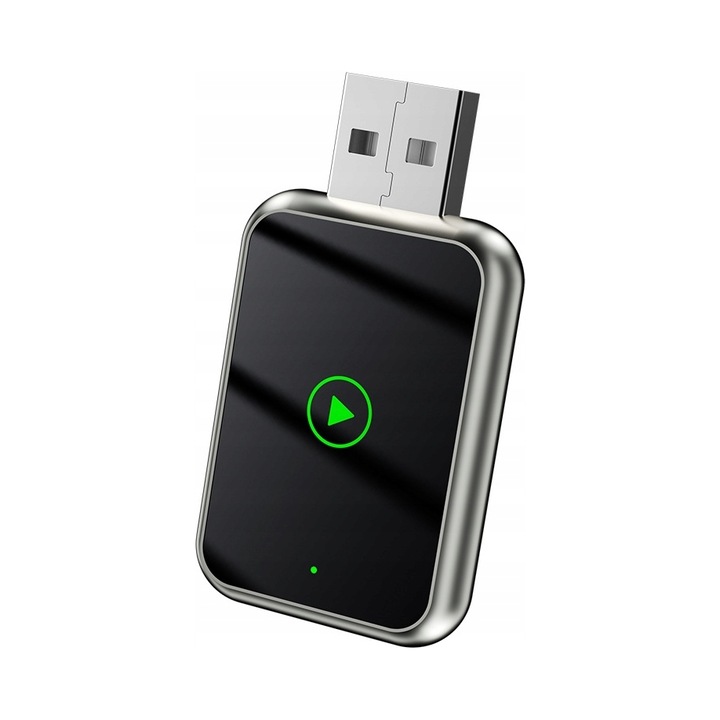Adapter wireless CarPlay/Android Auto, 5.0, USB, Bluetooth, compact