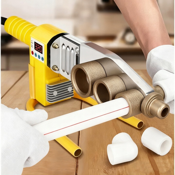 Zgrzeware LCD pentru tuburi PP PVC 16-63mm 2800W