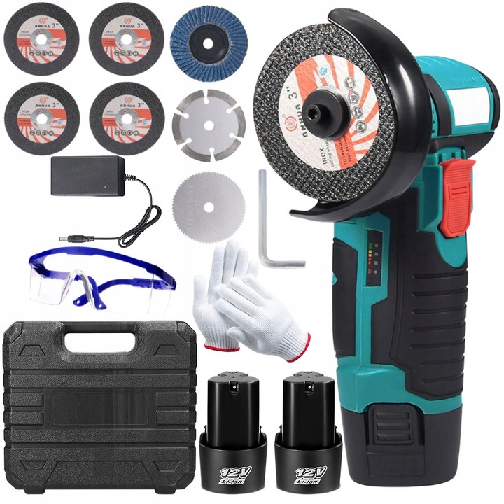 Polizor compact portabil cu alimentare prin acumulator