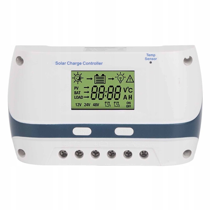Regulator solar de incarcare 50A 12V/24V/48V cu display LCD pentru sisteme solare