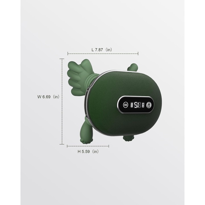 Masajer electric pentru gat si umeri, functie de incalzire, 4D, portabil, compact