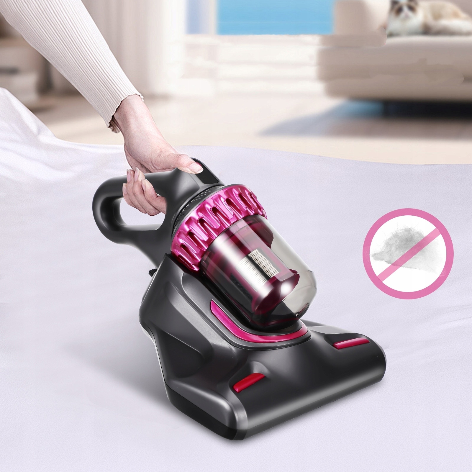 Aspirator fara fir 5 in 1, multicolor, 103x21x9.4cm, mopare umeda si aspirare uscata, utilizare acasa si auto