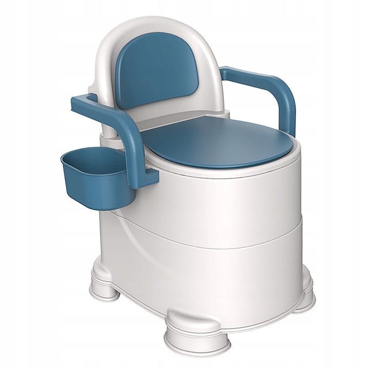 Scaun de toaleta portabil, 65-75cm, antiderapant, usor, 150kg