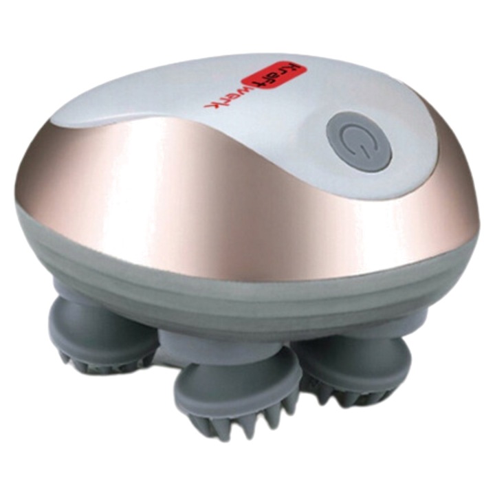 Електрически масажор за глава, 4 глави, USB, антистрес, 12.5x12.5x10.5см