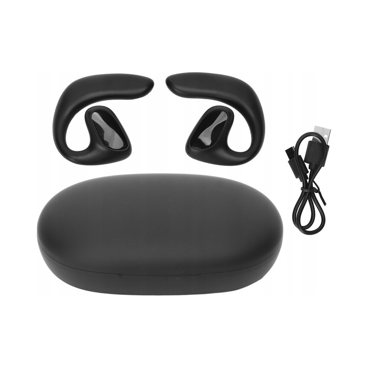 Casti wireless pentru traducere, Bluetooth 5.1, 144 limbi, set, alb