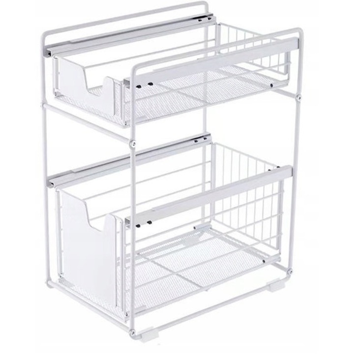 Raft multifunctional BOTC, 2 piese, alb, 37.4x28.2x44cm