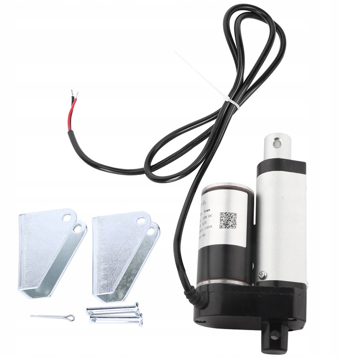 Електрически линеен актуатор 12V DC, ход 35мм, сила 1000N, за автоматизация и DIY проекти