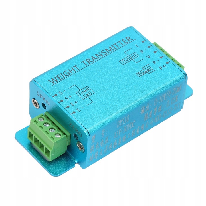Senzor robotic DY510 4-20MA, 0,05% pontosság, 4-20 mA/0-10 V, alumínium