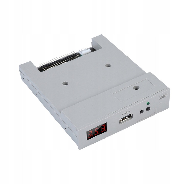 Abitus USB külső hajlékonylemez-meghajtó, 3,5", fehér, 1,44MB, 5V, 4x csavar