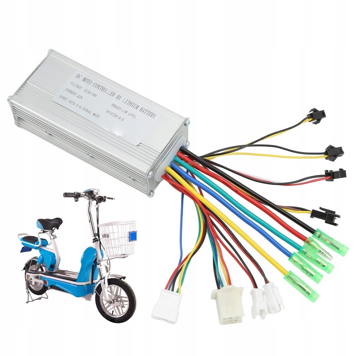 Controler motor electric 36V/48V 22A, material aluminiu, set complet
