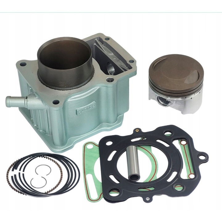 Set cilindru 250cc cu piston 67mm, 1x gasket, 1x spinka 16mm, 1x spinka ceas, 1x baza cilindru, 1x gasket cap cilindru