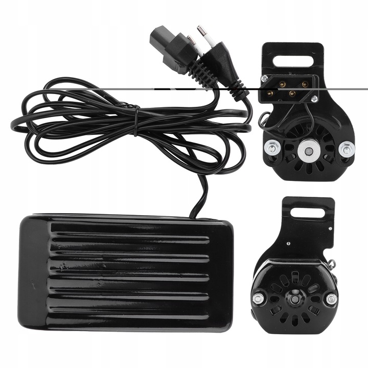 Set motor pentru masina de cusut, 180W, 220V, 50Hz, 10000r/min, cu pedala de control, aluminiu