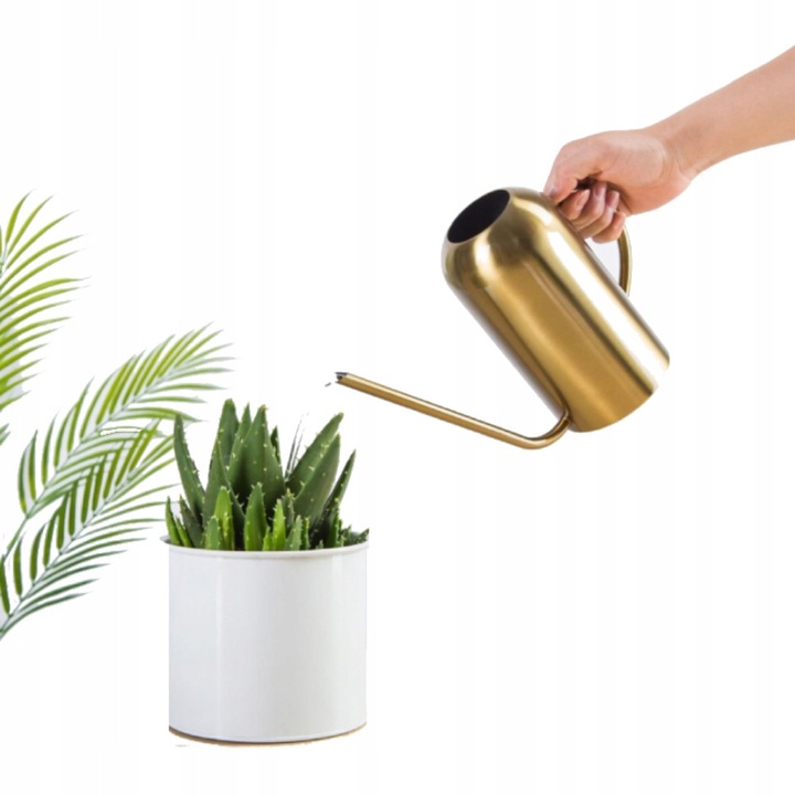 Konewka metalica 1,5L, pentru plante, dimensiuni 14,3x28x17,5cm, utilizare interioara si exterioara
