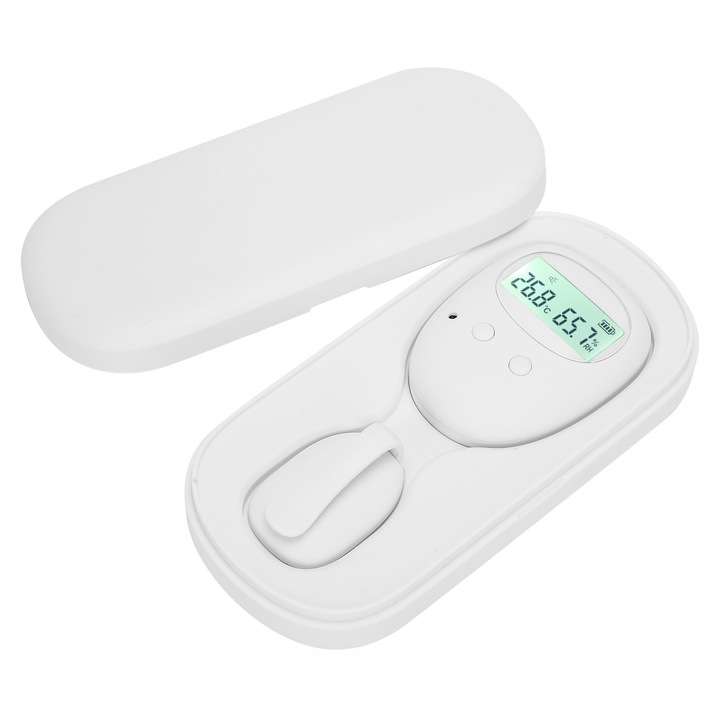 Alarm pentru mocirea nocturna, wireless, cu receptor si transmisor, functie de vibratie si sunet, cu cutie de incarcare, ABS