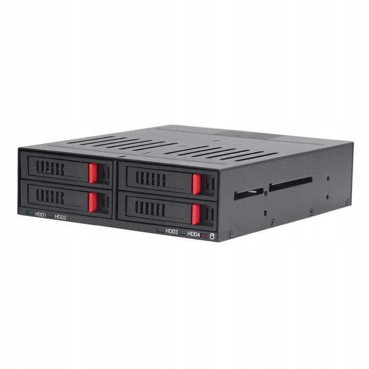 4 rekeszes merevlemez ház, 3TB, 6Gb/s, alumínium, ventilátorral