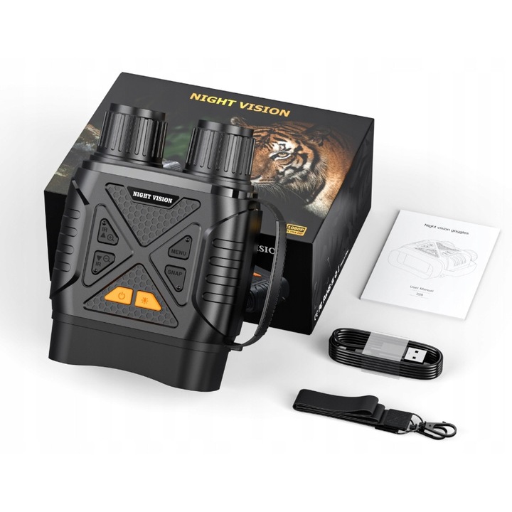 Бинокъл за нощно виждане, 10x, 2,8" HD, 3W 850nm, разстояние 800м
