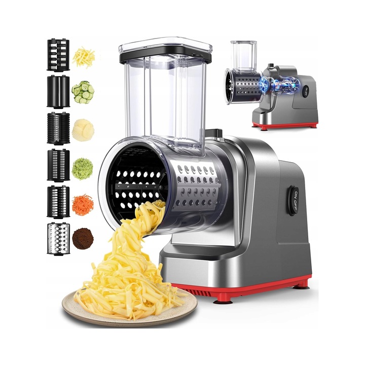 Szatkownica electrica Zosudull VSQ-S6, 5 functii, argintie, 500W