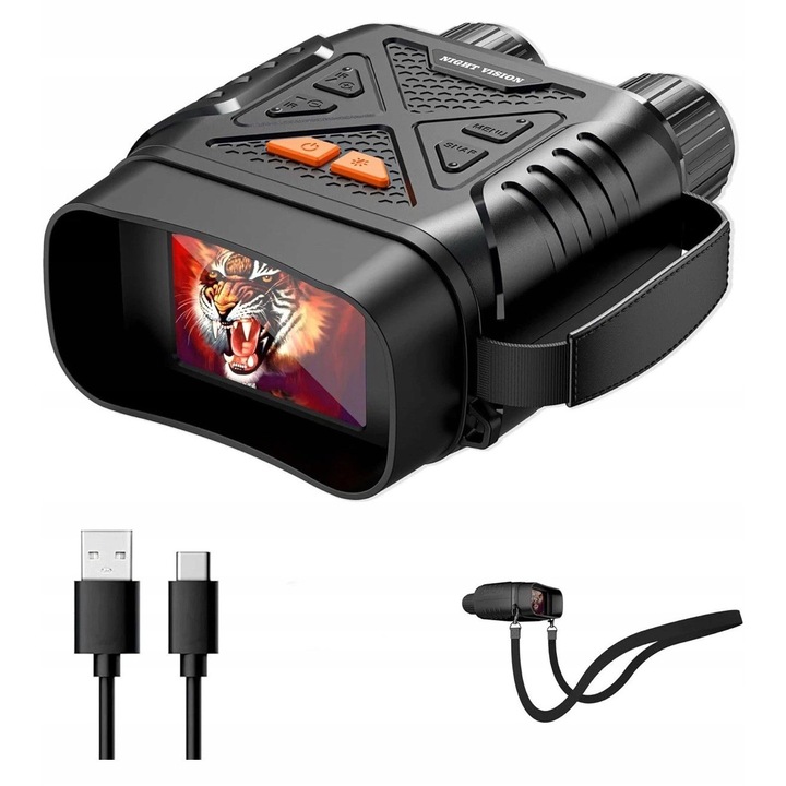 Binoclu nocturn cu infrarosu, zoom x10, 3W, 850nm, HD