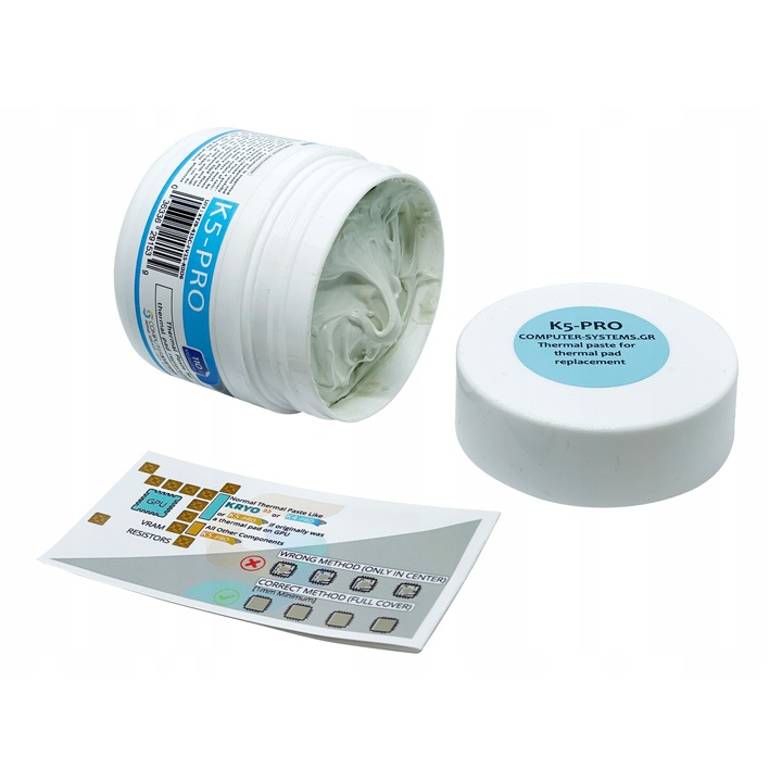 Pasta termica K5-PRO 110g, conductivitate termica ridicata, aplicare usoara