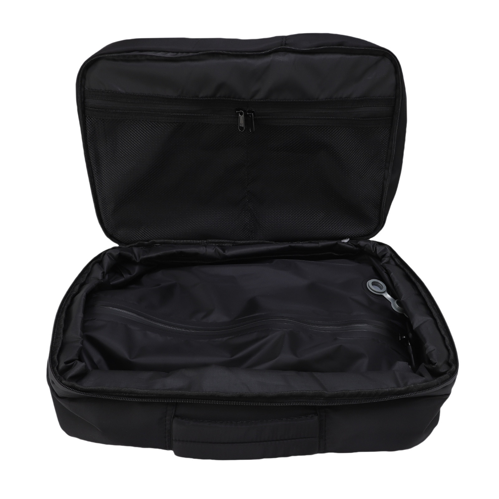 Ghiozdan cu compartiment vidat, 36-55L, impermeabil, pentru laptop de 17.3 inch, 30x45x17cm, set cu pompa si accesorii