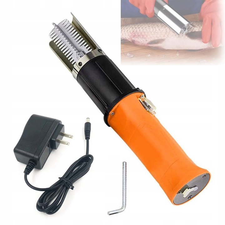Curatitor electric pentru peste, 36W, 6000 RPM, design ergonomic