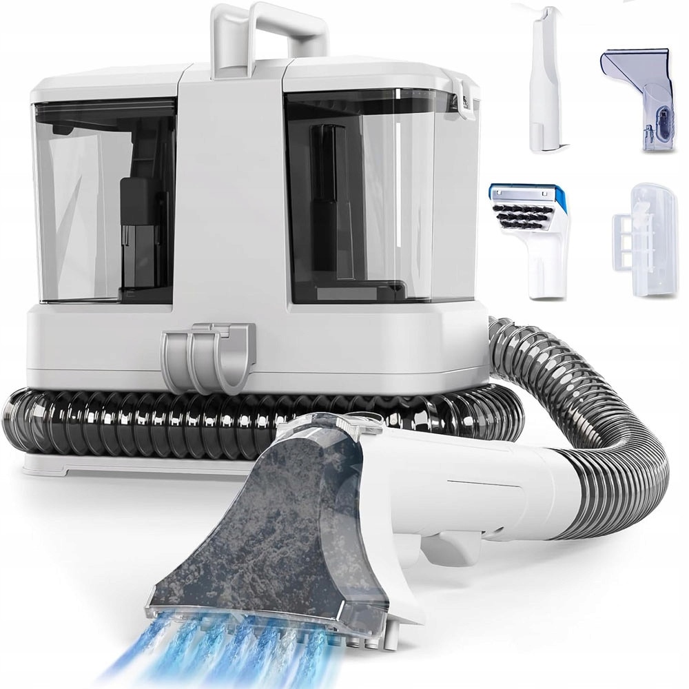 Aspirator profesional BEDEE pentru curatarea tapiteriei si covoarelor, 400W, 2 recipiente