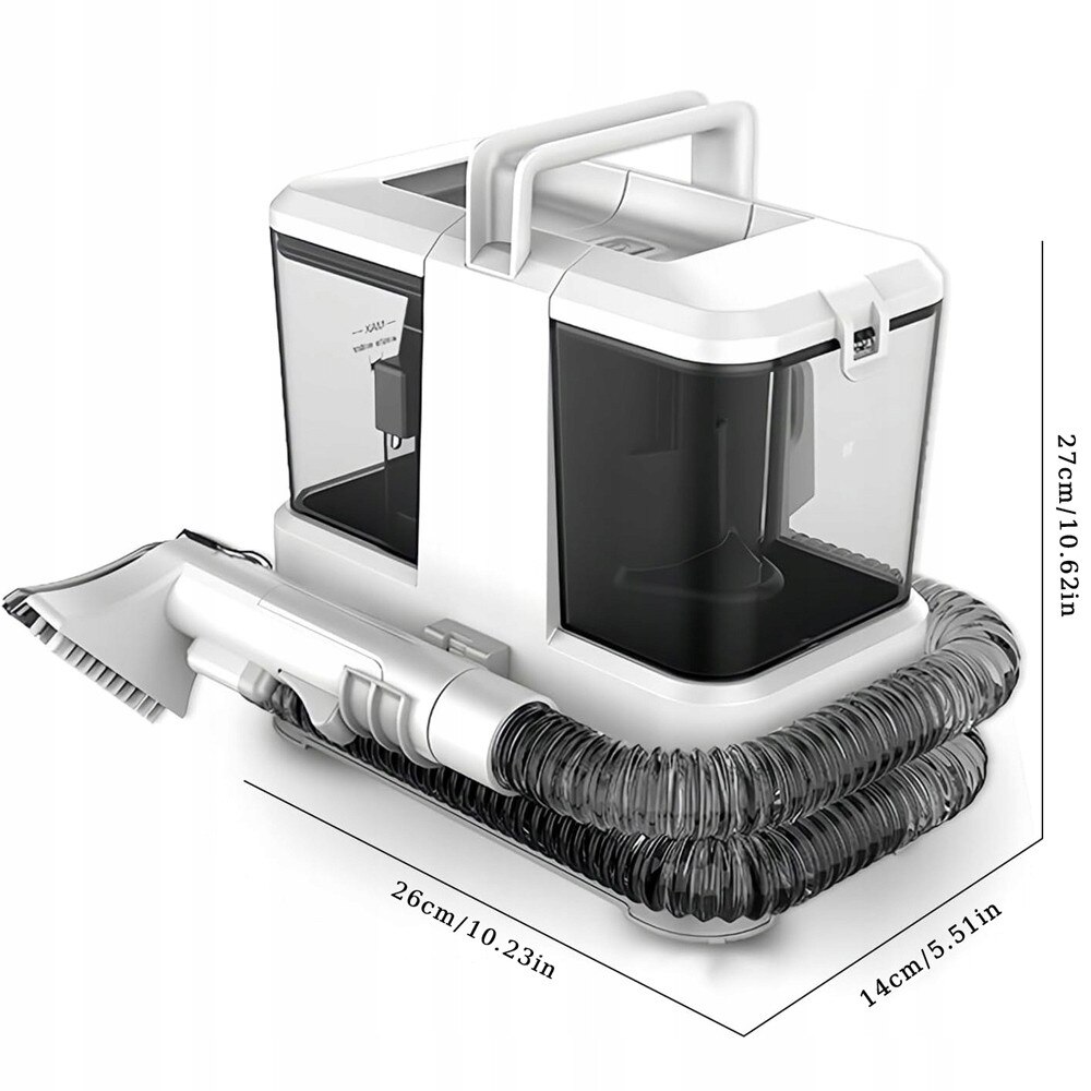 Aspirator profesional BEDEE pentru curatarea tapiteriei si covoarelor, 400W, 2 recipiente