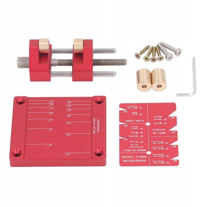 Sistem de ghidare pentru ascutirea daltilor si cutitelor, aluminiu, set complet