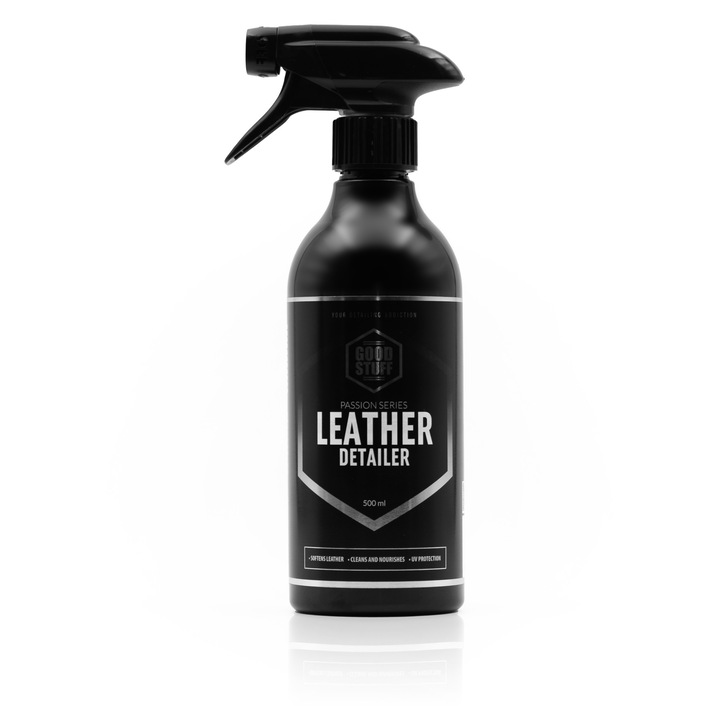 Professzionális bőr tisztító és ápoló termék, Good Stuff Leather Detailer, 500ml, Matt, Nyommentes