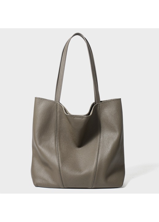 Tote elegant 2 in 1 din piele ecologica, 33x33cm, cu sacou interior detasabil