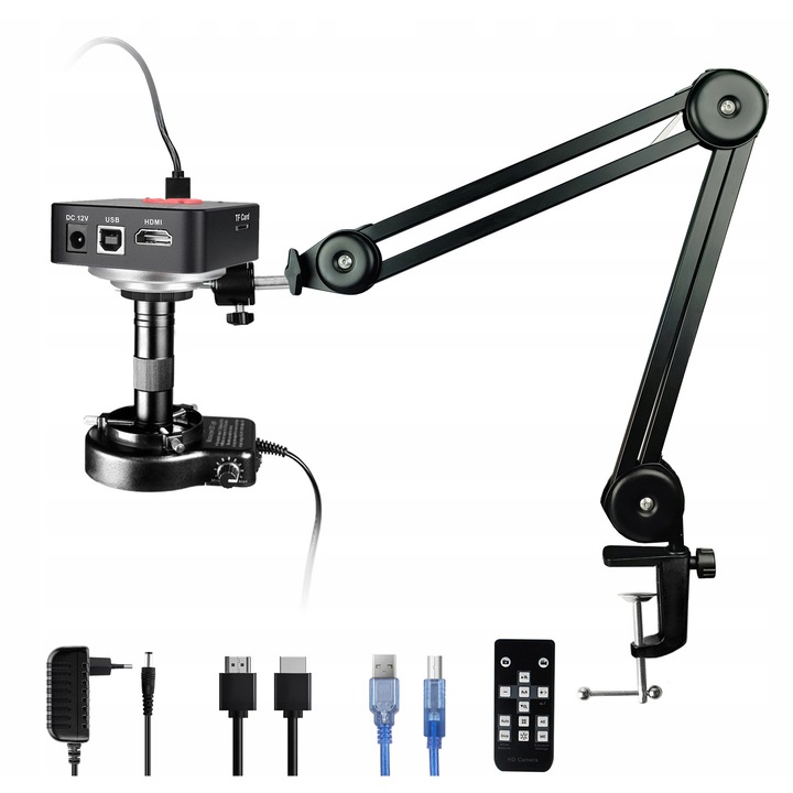 Microscop digital 60MP 4K 1X-150X cu HDMI si USB