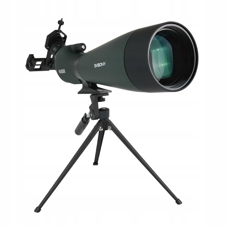 Зрителна тръба Svbony SV28A 25-75X100, 100 мм, увеличение 25-75x, комплект с аксесоари