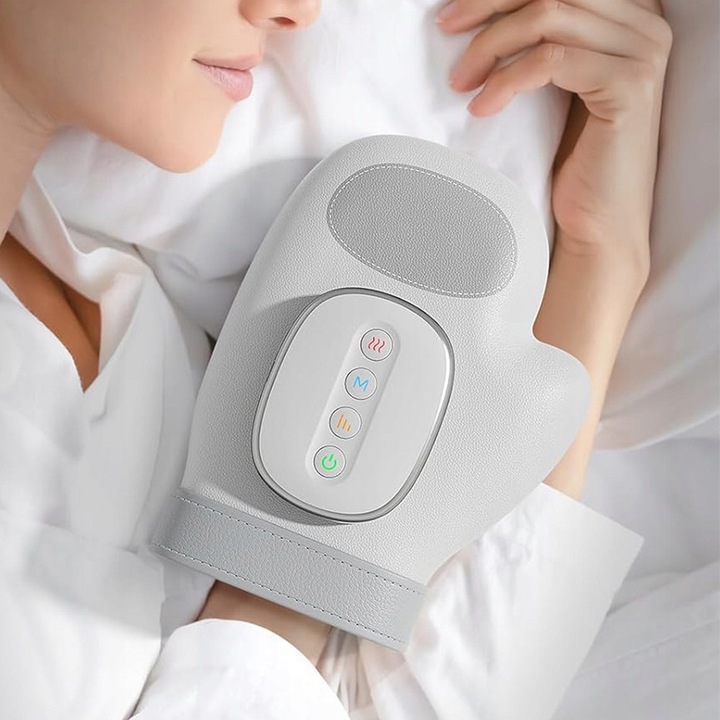 Masaj electric pentru maini, 3 moduri, functie de incalzire, multicolor